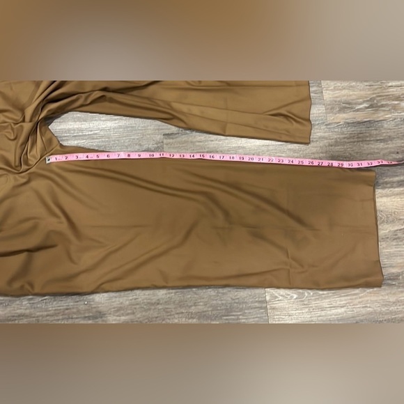 Zara women’s pleated brown wide leg trouser pants size XL NWT - Picture 9 of 12